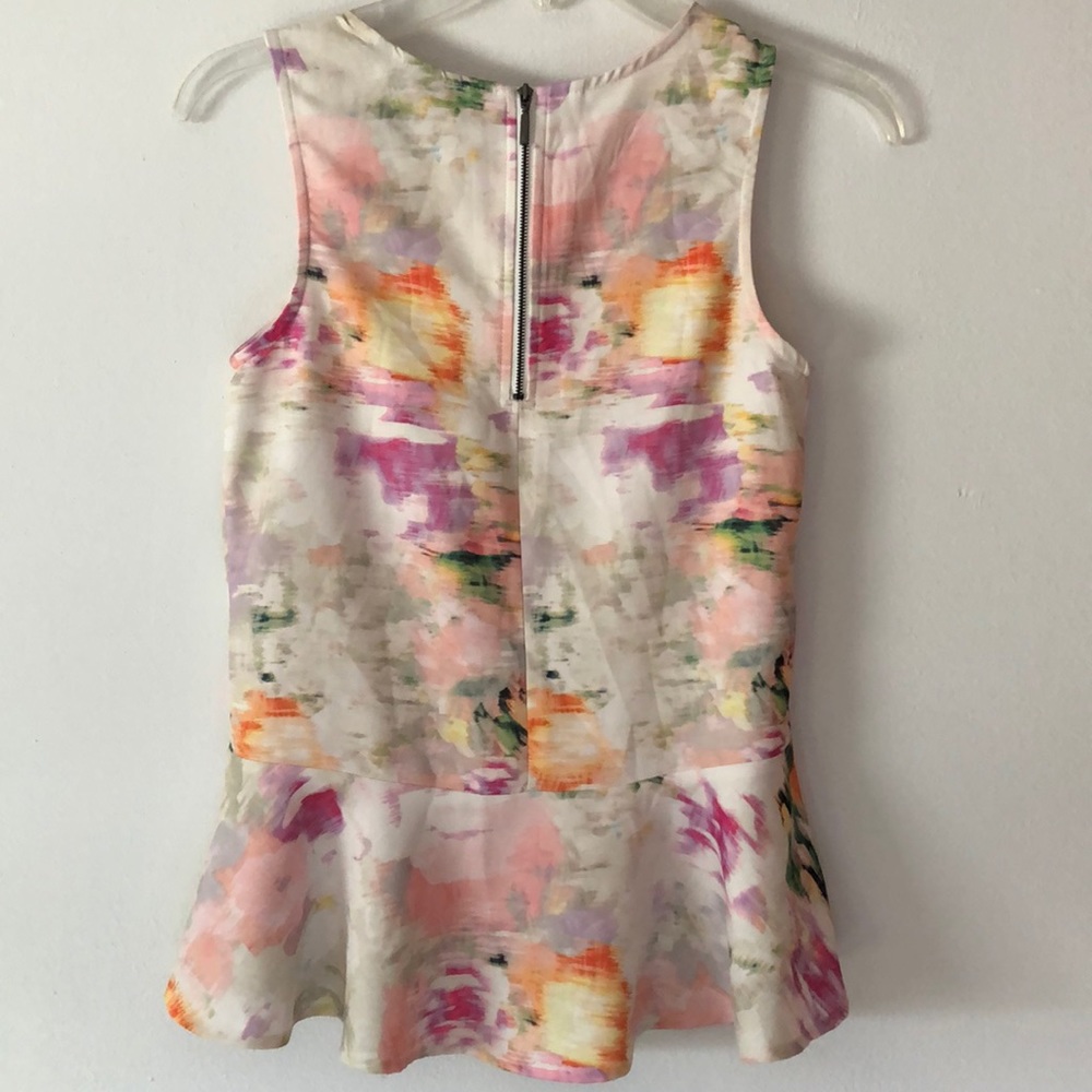 H&M Sleeveless High-Low Watercolor Top - Picture 4 of 6